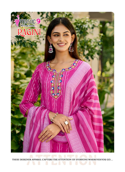 Ragini Vol 1 Mystic 9 Handloom Readymade Pant Style Suits Exporter Gujarat