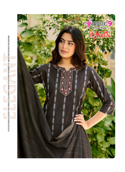 Ragini Vol 1 Mystic 9 Handloom Readymade Pant Style Suits Exporter Gujarat