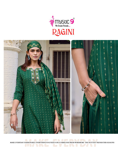 Ragini Vol 1 Mystic 9 Handloom Readymade Pant Style Suits Exporter Gujarat