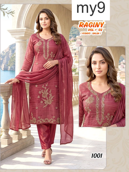 Hansika Vol 5 Mystic 9 Gadwal Readymade Anarkali Suits Supplier Gujarat