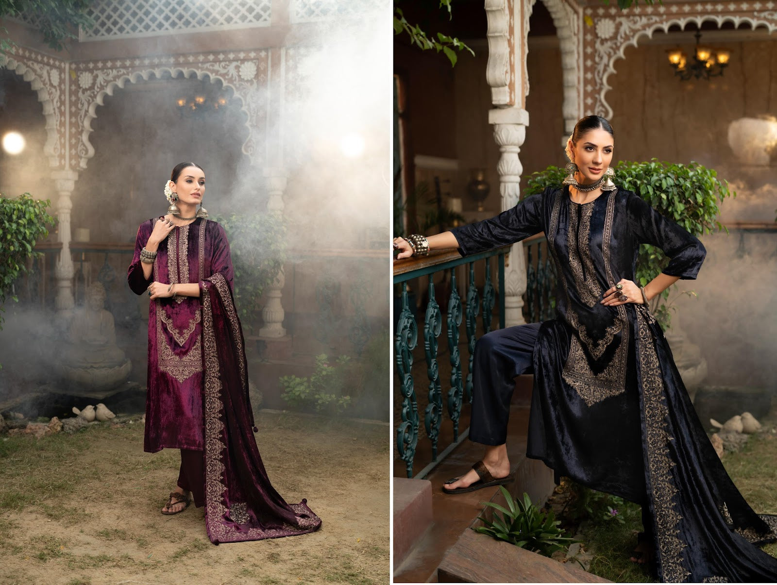Ragna Naariti Velvet Suits Exporter India