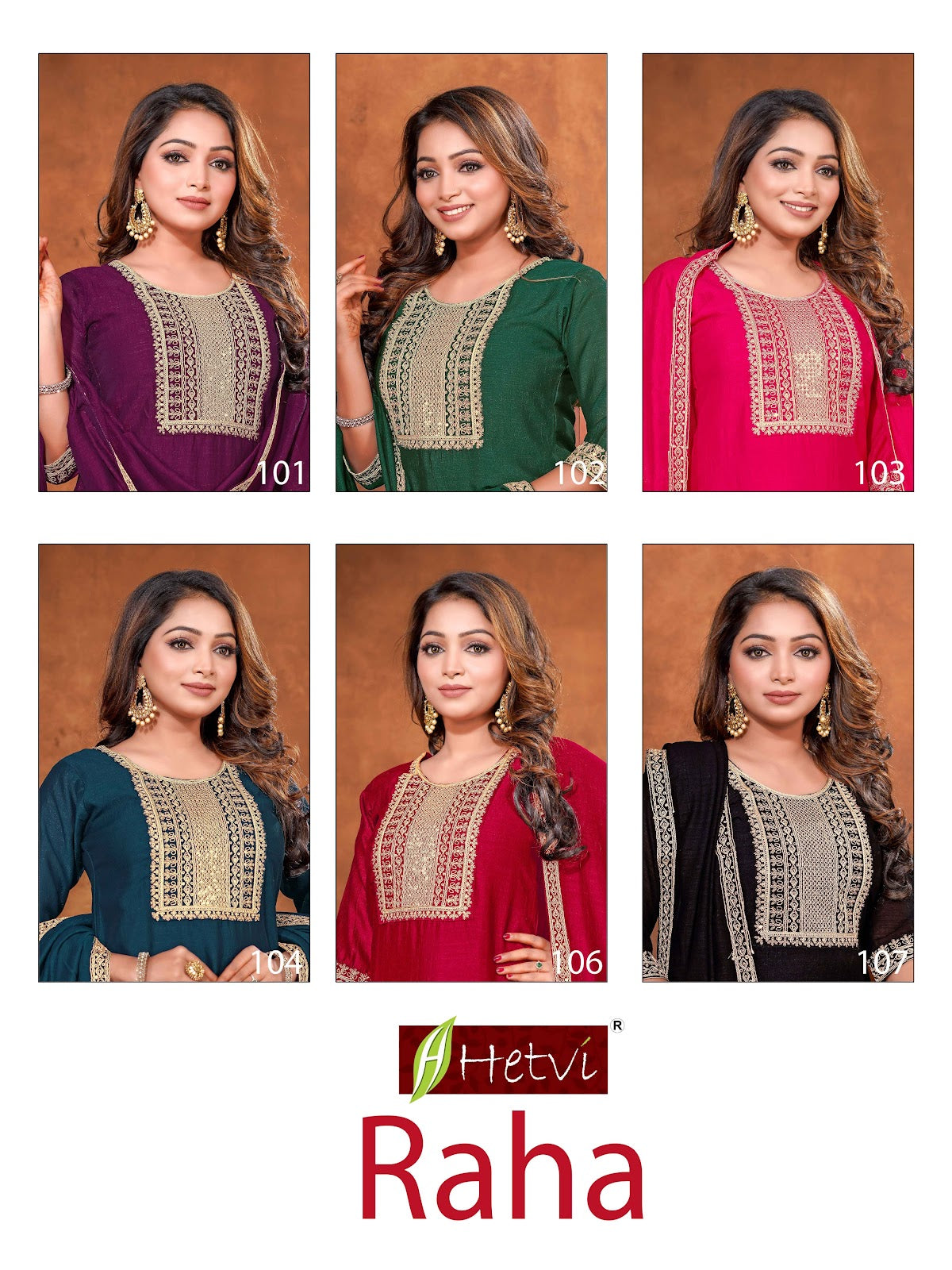 Raha Hetvi Vichitra Silk Readymade Pant Style Suits Wholesale Price