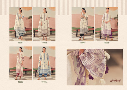 Raha Jay Vijay Pure Cotton Pant Style Suits Wholesaler Ahmedabad