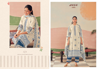 Raha Jay Vijay Pure Cotton Pant Style Suits Wholesaler Ahmedabad