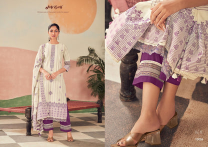Raha Jay Vijay Pure Cotton Pant Style Suits Wholesaler Ahmedabad