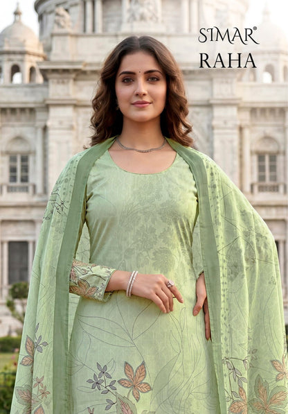Raha Simar Cotton Pant Style Suits Manufacturer
