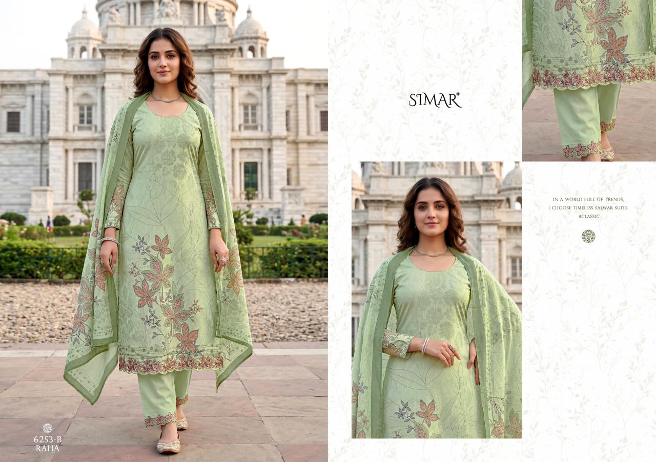 Raha Simar Cotton Pant Style Suits Manufacturer