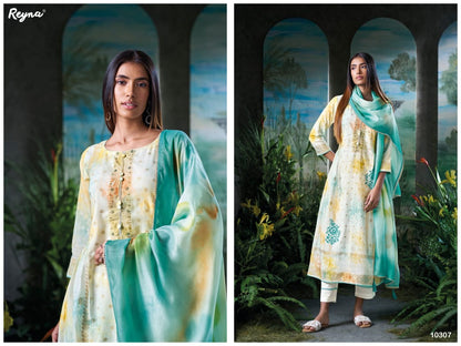 Rahaa Reyna Cotton Jacquard Pant Style Suits Wholesale Price