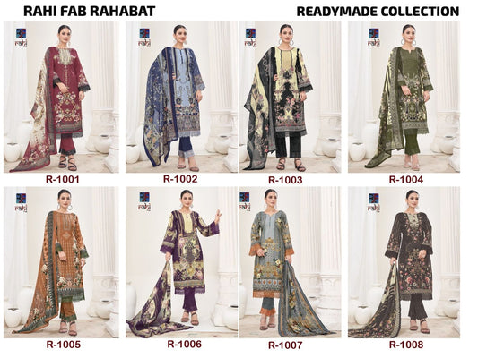 Rahabat The Lawn Collection Rahi Fab Giza Karachi Readymade Suits Exporter Ahmedabad