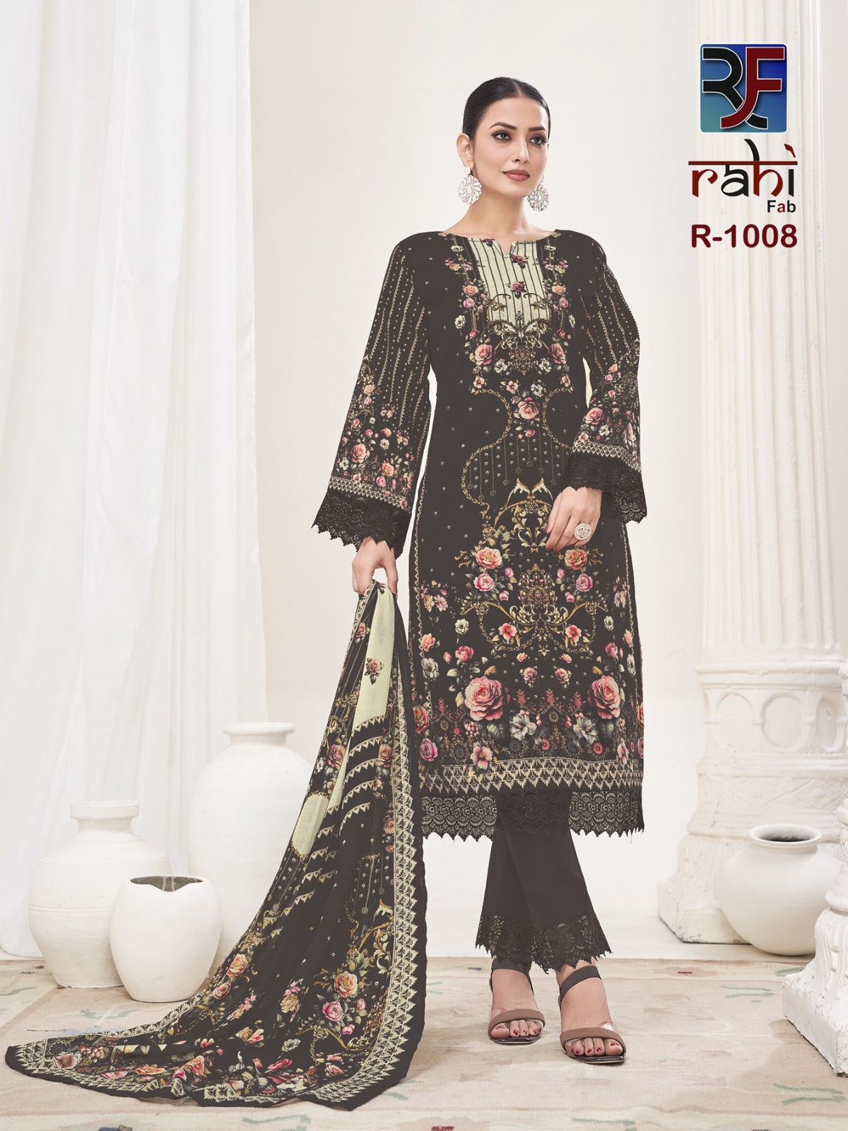Rahabat The Lawn Collection Rahi Fab Karachi Salwar Suits Wholesaler India
