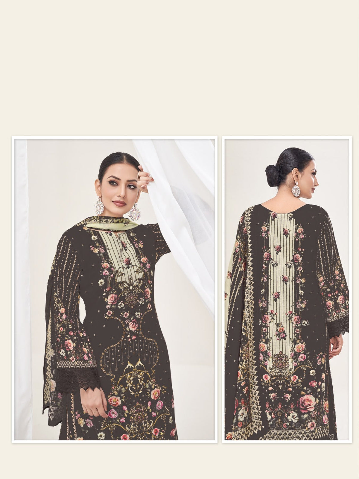 Rahabat The Lawn Collection Rahi Fab Karachi Salwar Suits Wholesaler India