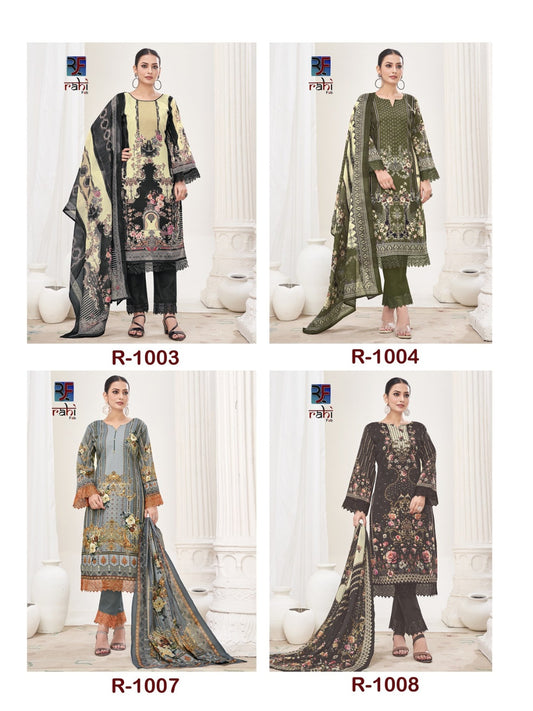 Rahabat The Lawn Collection Rahi Fab Karachi Salwar Suits Wholesaler India