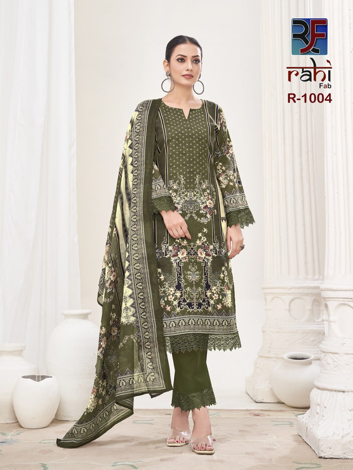 Rahabat The Lawn Collection Rahi Fab Karachi Salwar Suits Wholesaler India