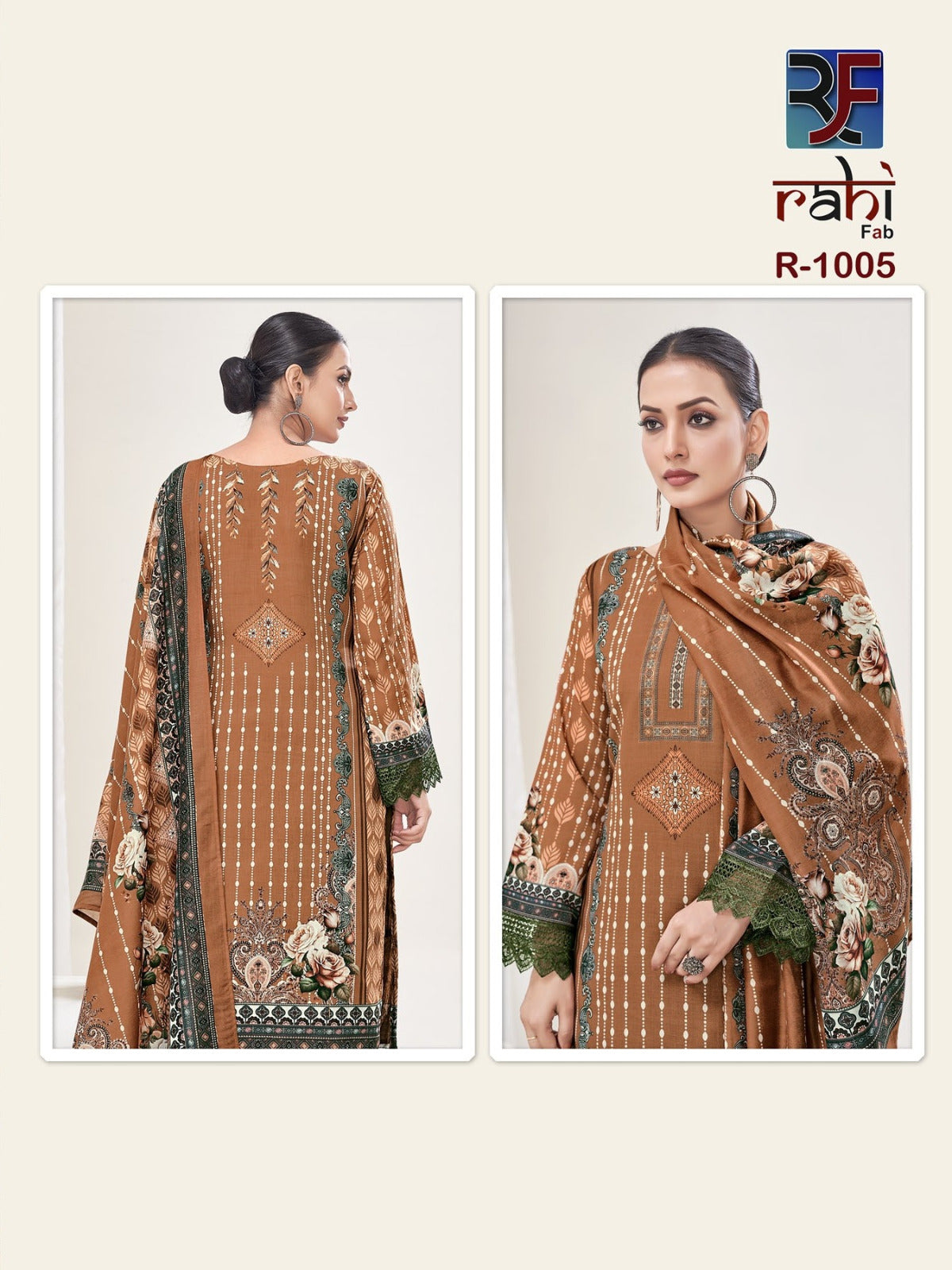 Rahabat The Lawn Collection Rahi Fab Karachi Salwar Suits Wholesaler India