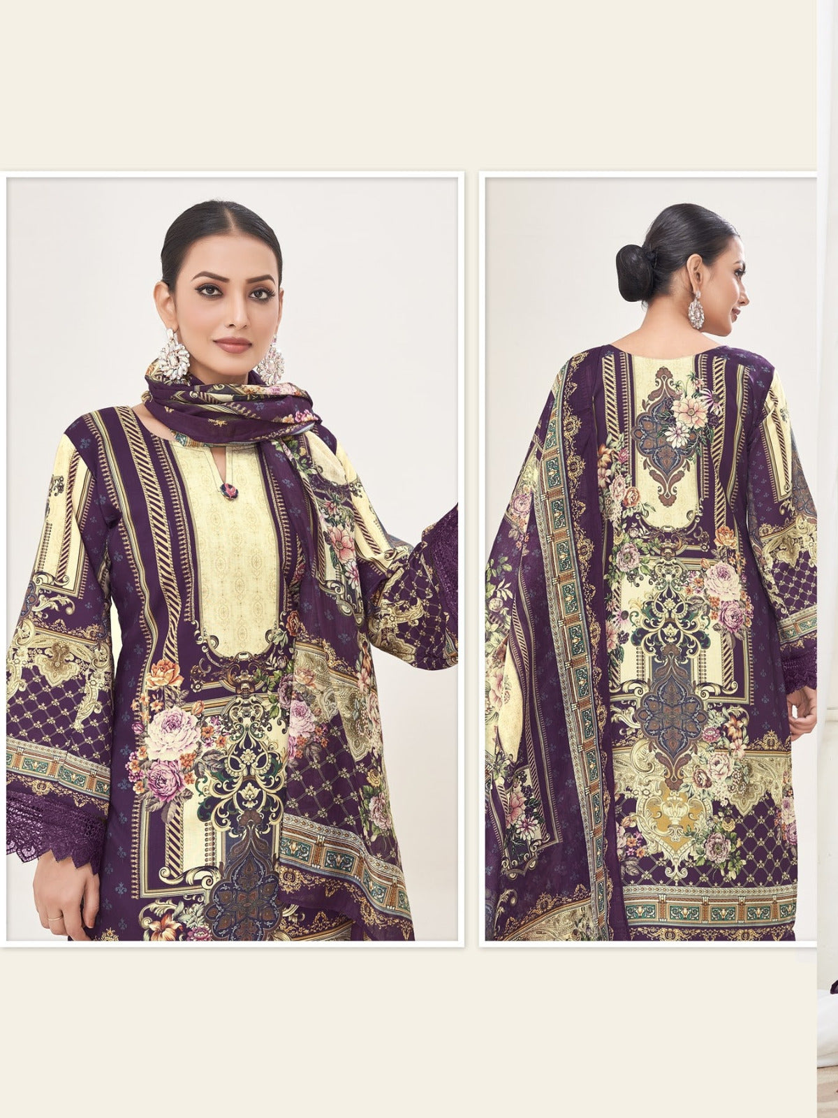 Rahabat The Lawn Collection Rahi Fab Karachi Salwar Suits Wholesaler India