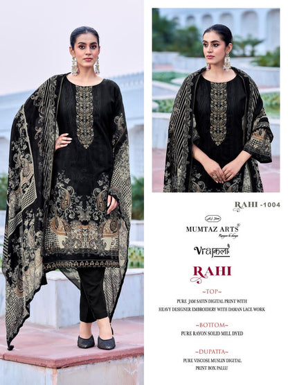 Rahi Mumtaz Arts Viscose Karachi Salwar Suits Exporter Gujarat