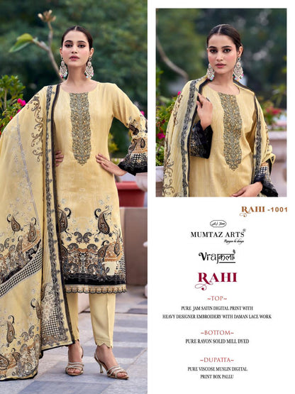 Rahi Mumtaz Arts Viscose Karachi Salwar Suits Exporter Gujarat