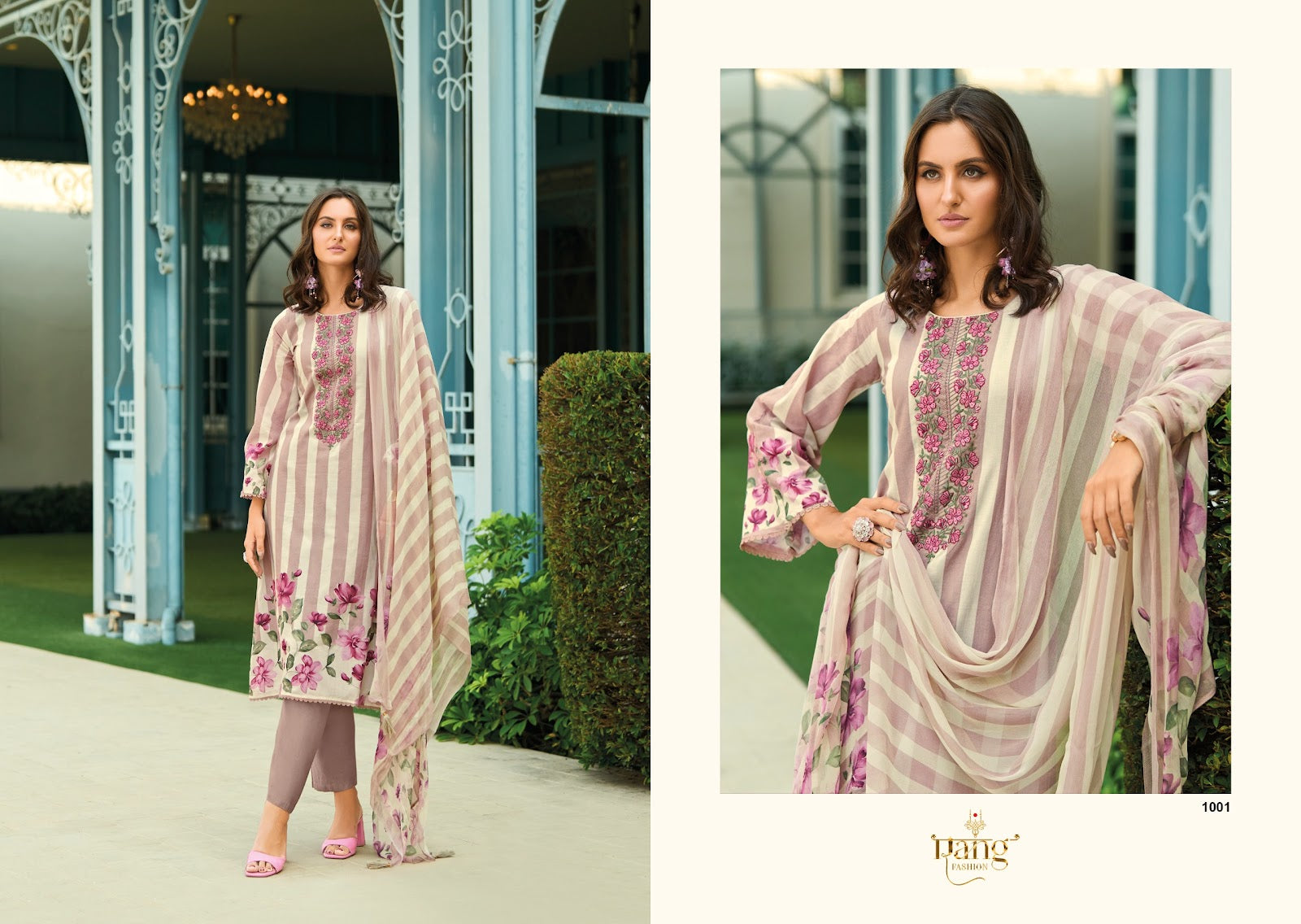 Rahi Rang Fashion Swiss Lawn Pant Style Suits Supplier Gujarat