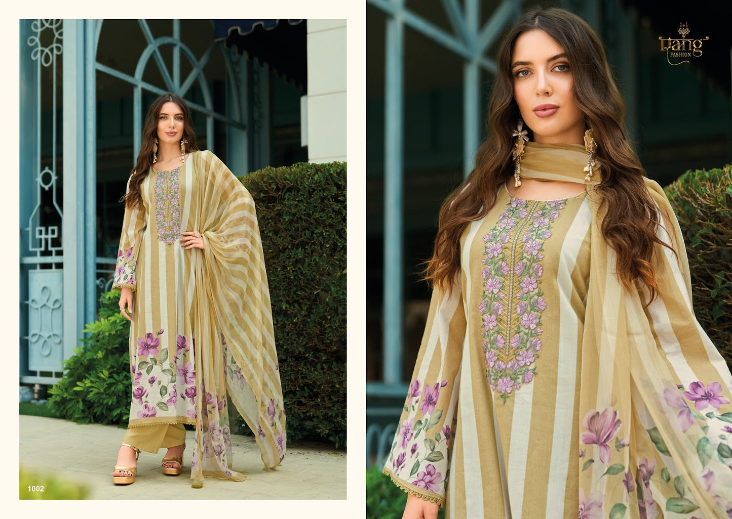 Rahi Rang Fashion Swiss Lawn Pant Style Suits Supplier Gujarat