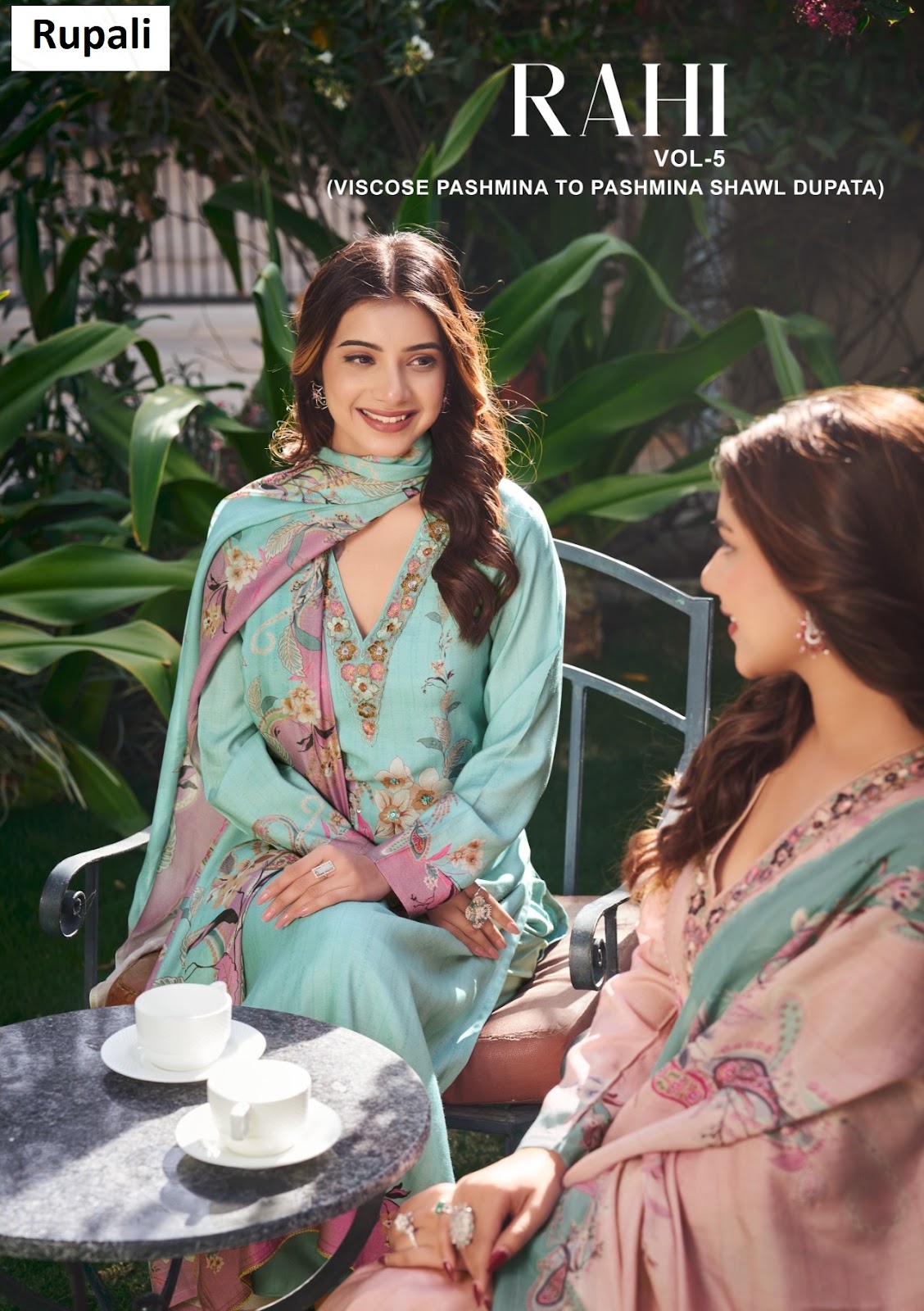 Rahi Vol 5 Rupali Pashmina Suits Exporter Gujarat