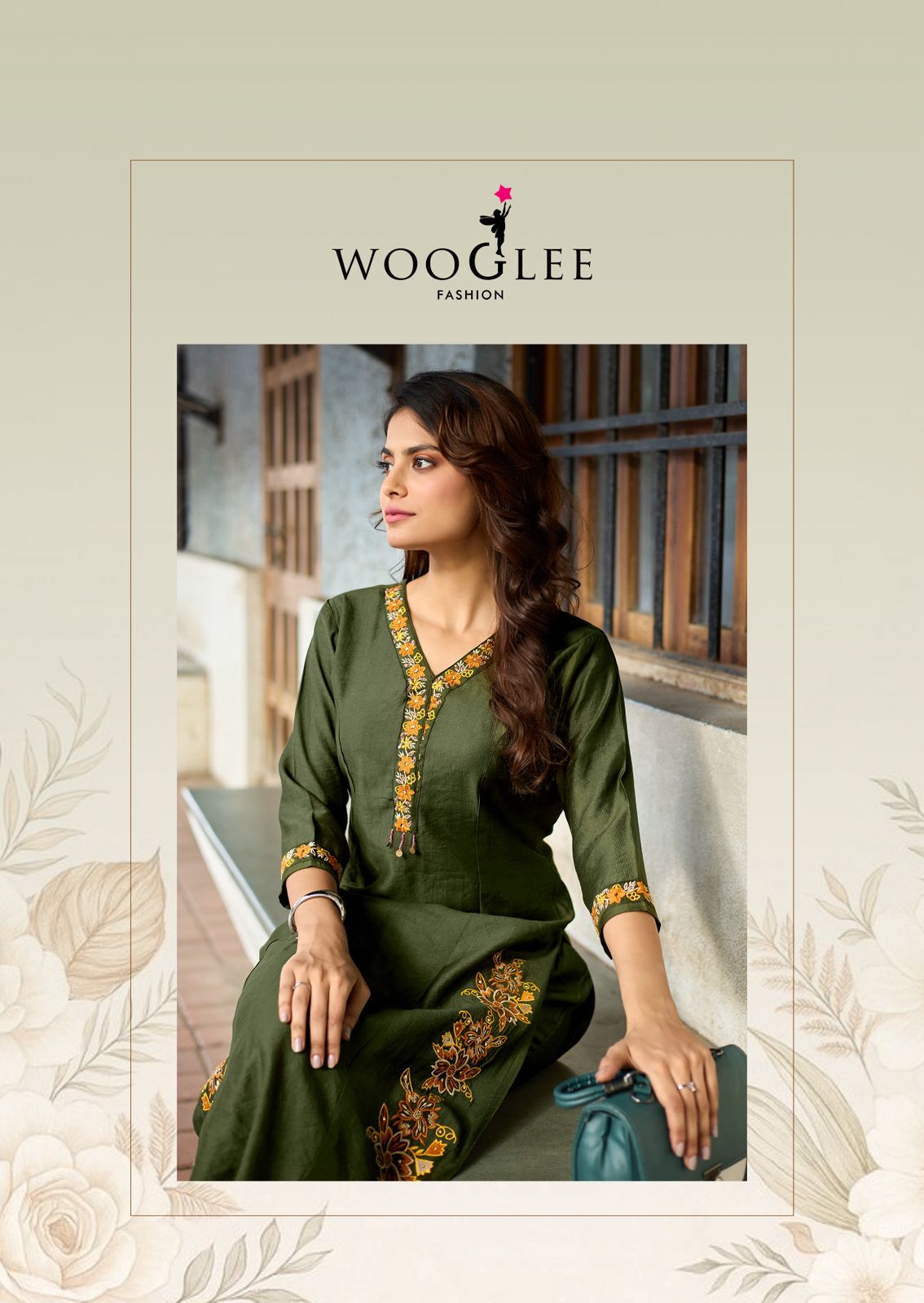 Rahima Wooglee Viscose Weaving Kurti Plazzo Set Manufacturer
