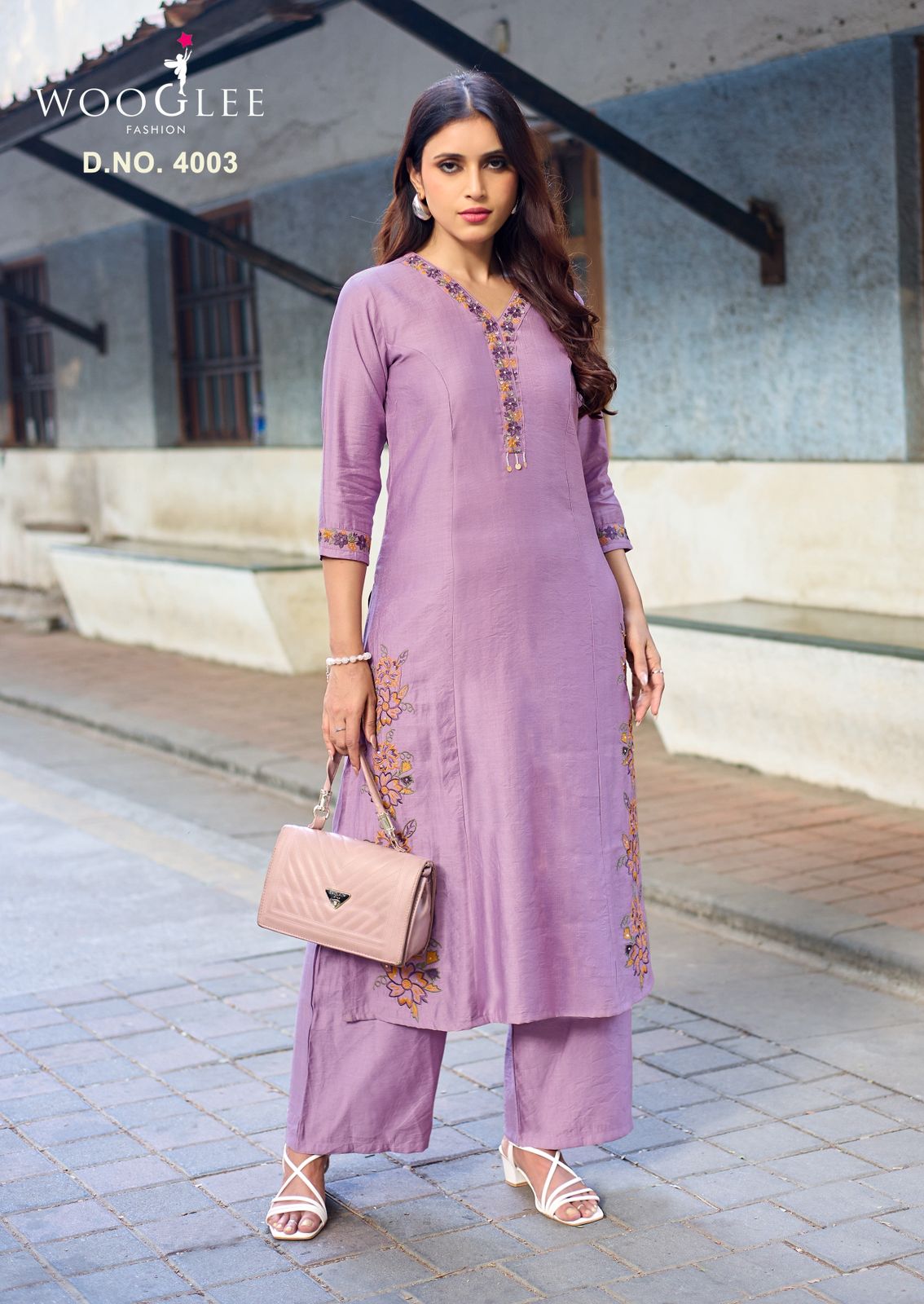Rahima Wooglee Viscose Weaving Kurti Plazzo Set Manufacturer