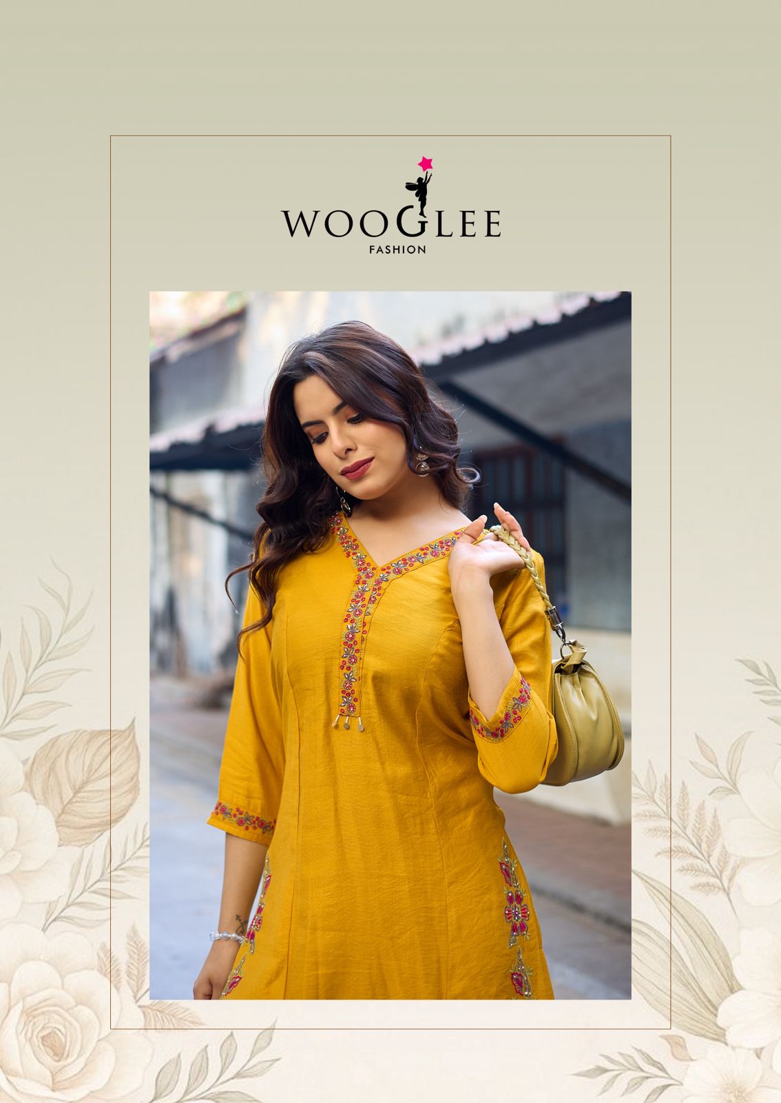 Rahima Wooglee Viscose Weaving Kurti Plazzo Set Manufacturer