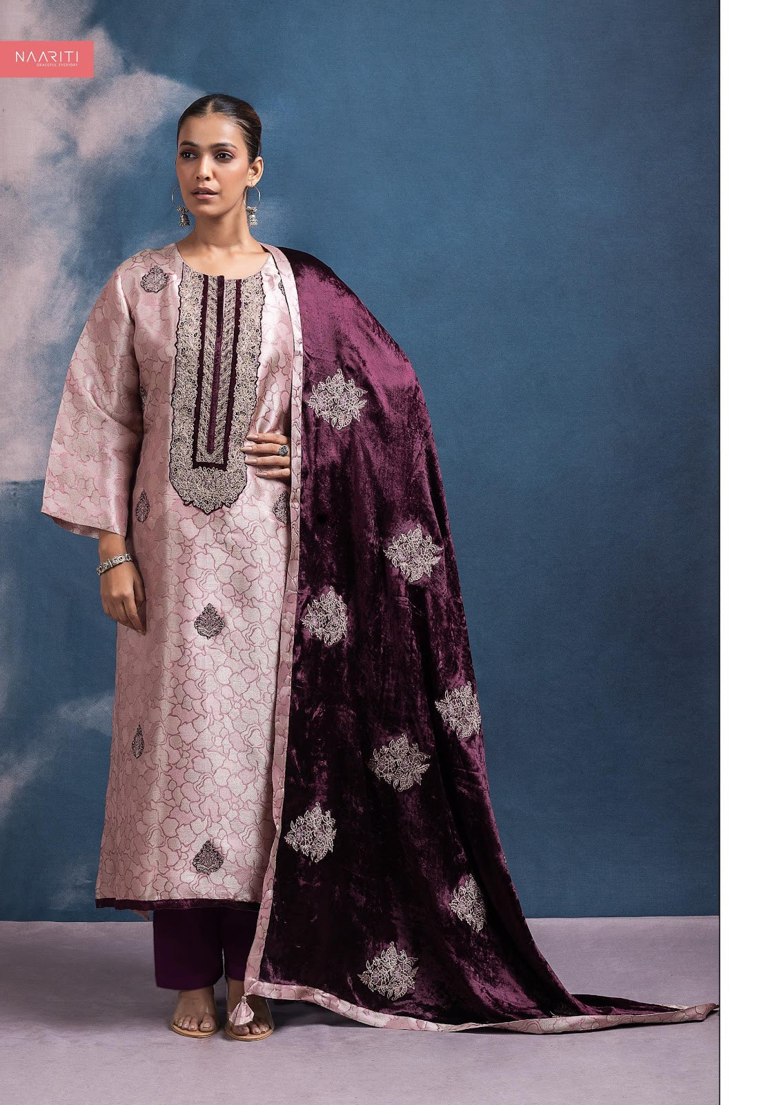 Rahyaz Naariti Velvet Suits Supplier Ahmedabad