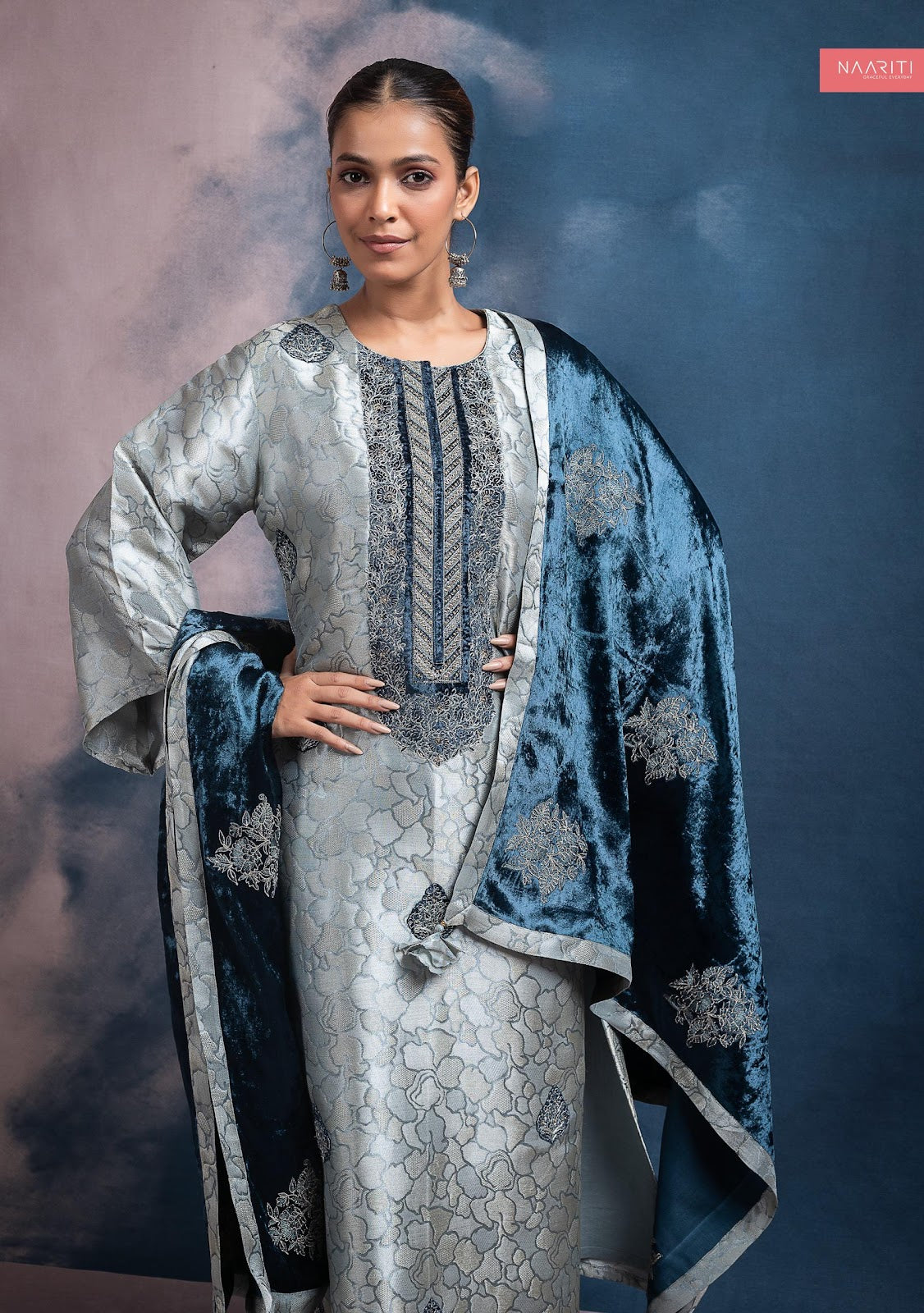 Rahyaz Naariti Velvet Suits Supplier Ahmedabad