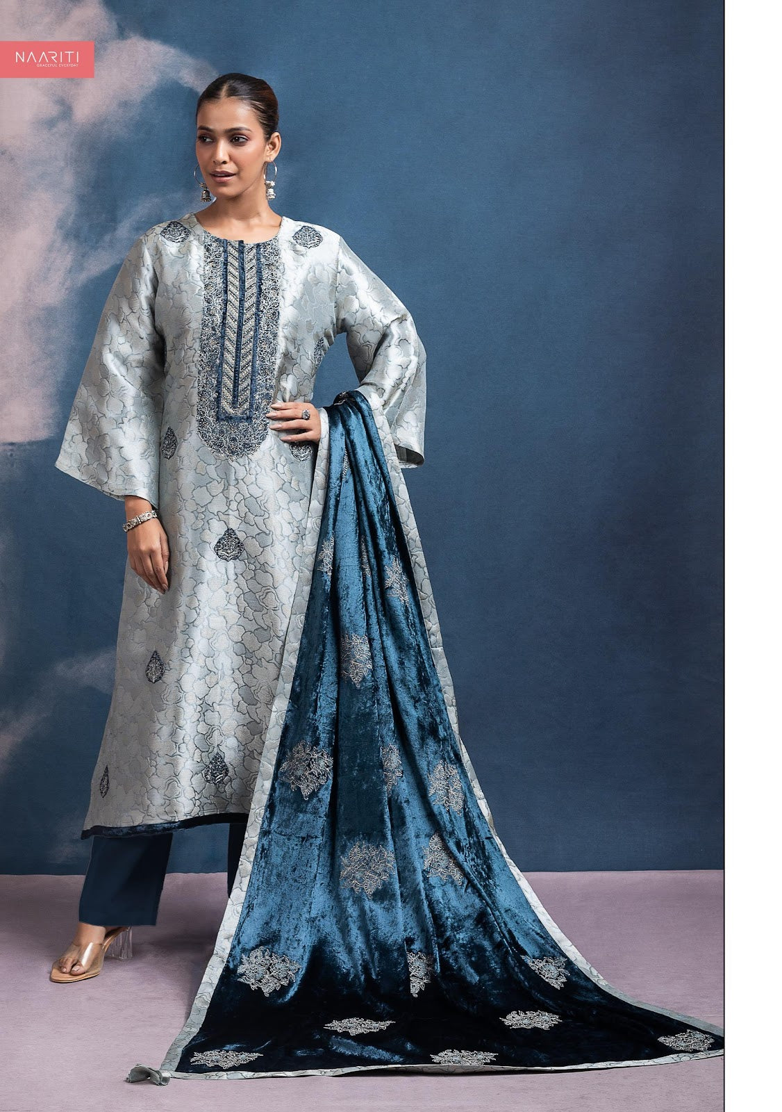 Rahyaz Naariti Velvet Suits Supplier Ahmedabad