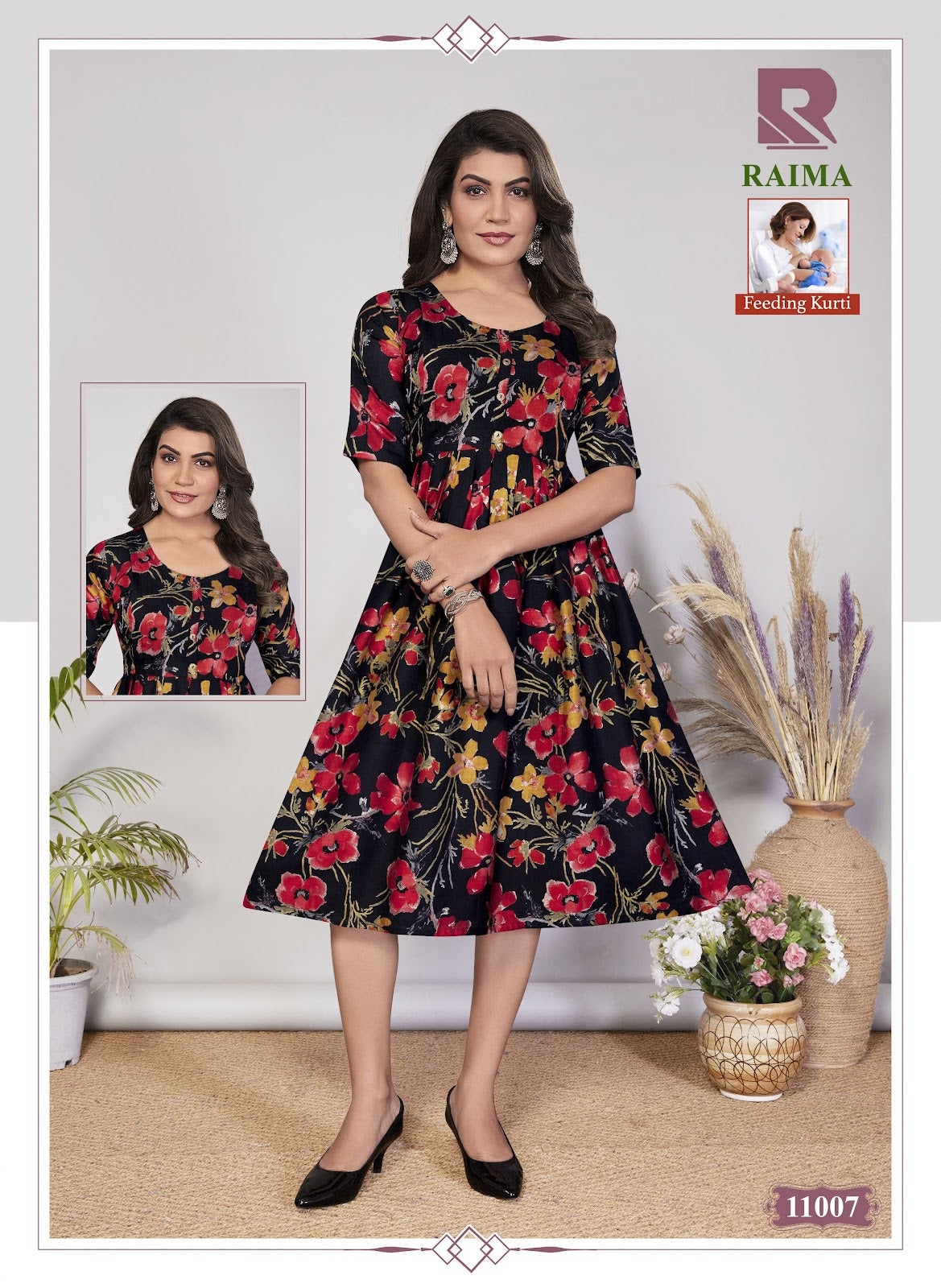 Raima Raashi Vertical Feeding Kurtis Supplier Gujarat