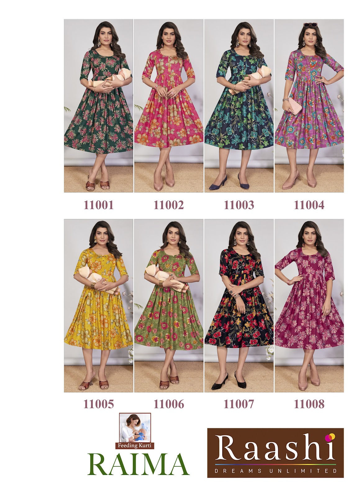 Raima Raashi Vertical Feeding Kurtis Supplier Gujarat