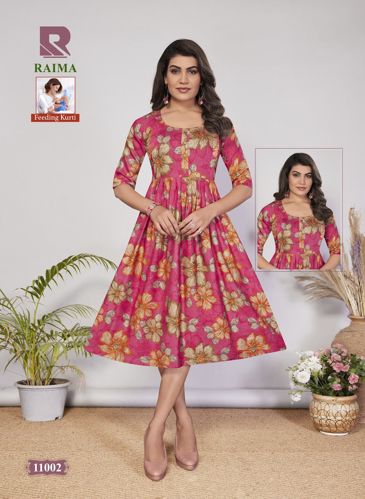 Raima Raashi Vertical Feeding Kurtis Supplier Gujarat