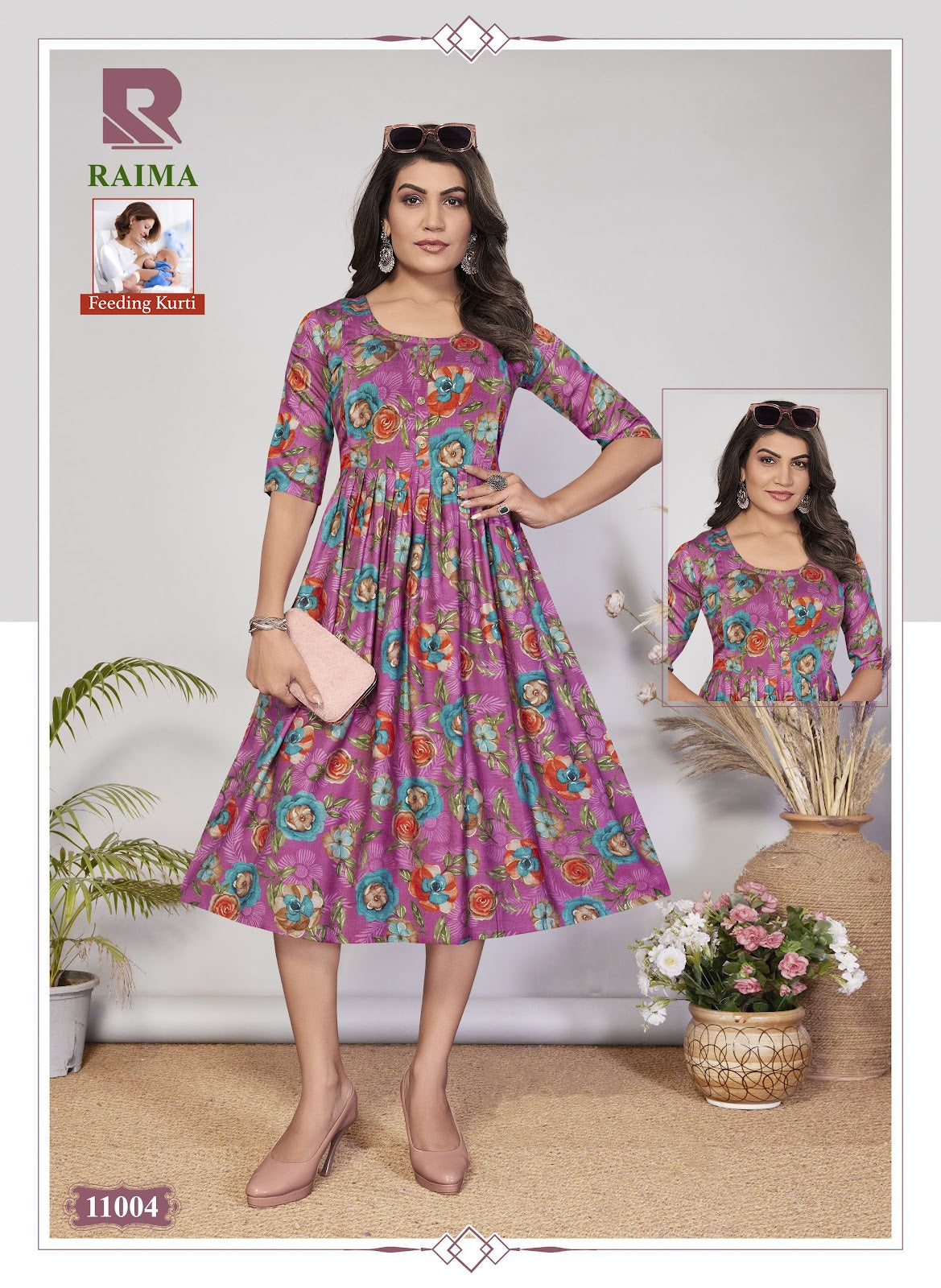 Raima Raashi Vertical Feeding Kurtis Supplier Gujarat