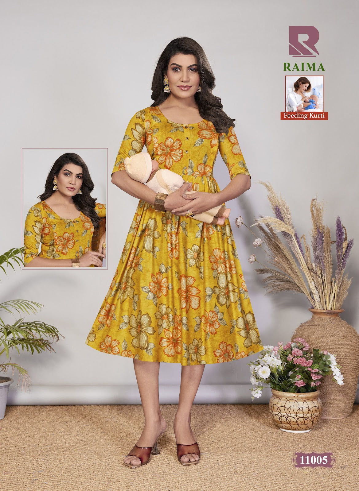 Raima Raashi Vertical Feeding Kurtis Supplier Gujarat