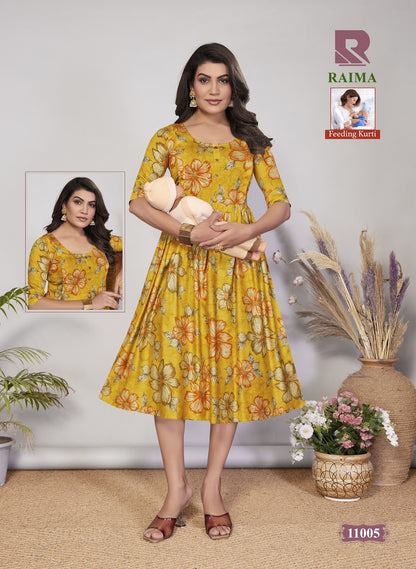 Raima Raashi Vertical Feeding Kurtis Supplier Gujarat