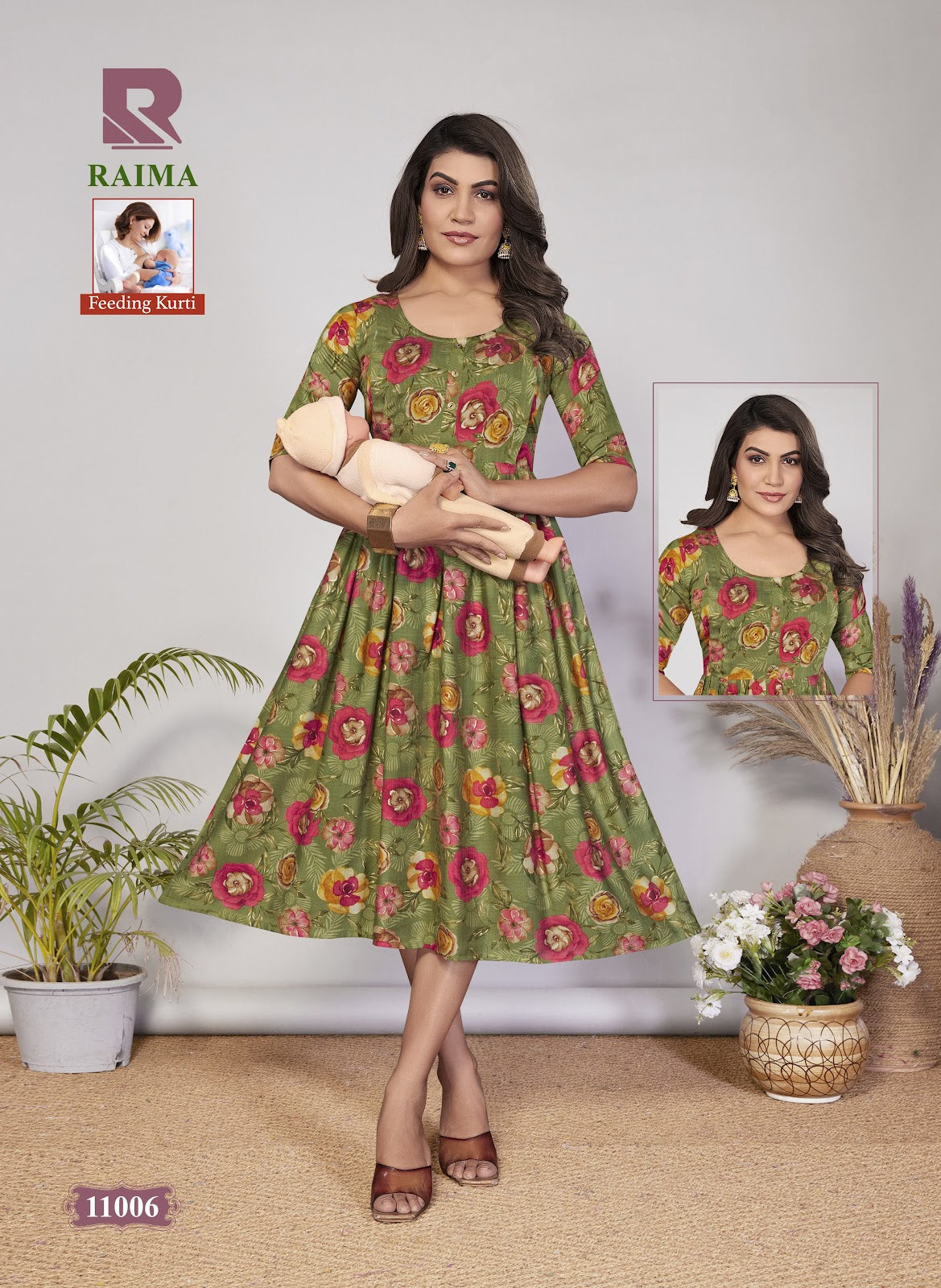 Raima Raashi Vertical Feeding Kurtis Supplier Gujarat