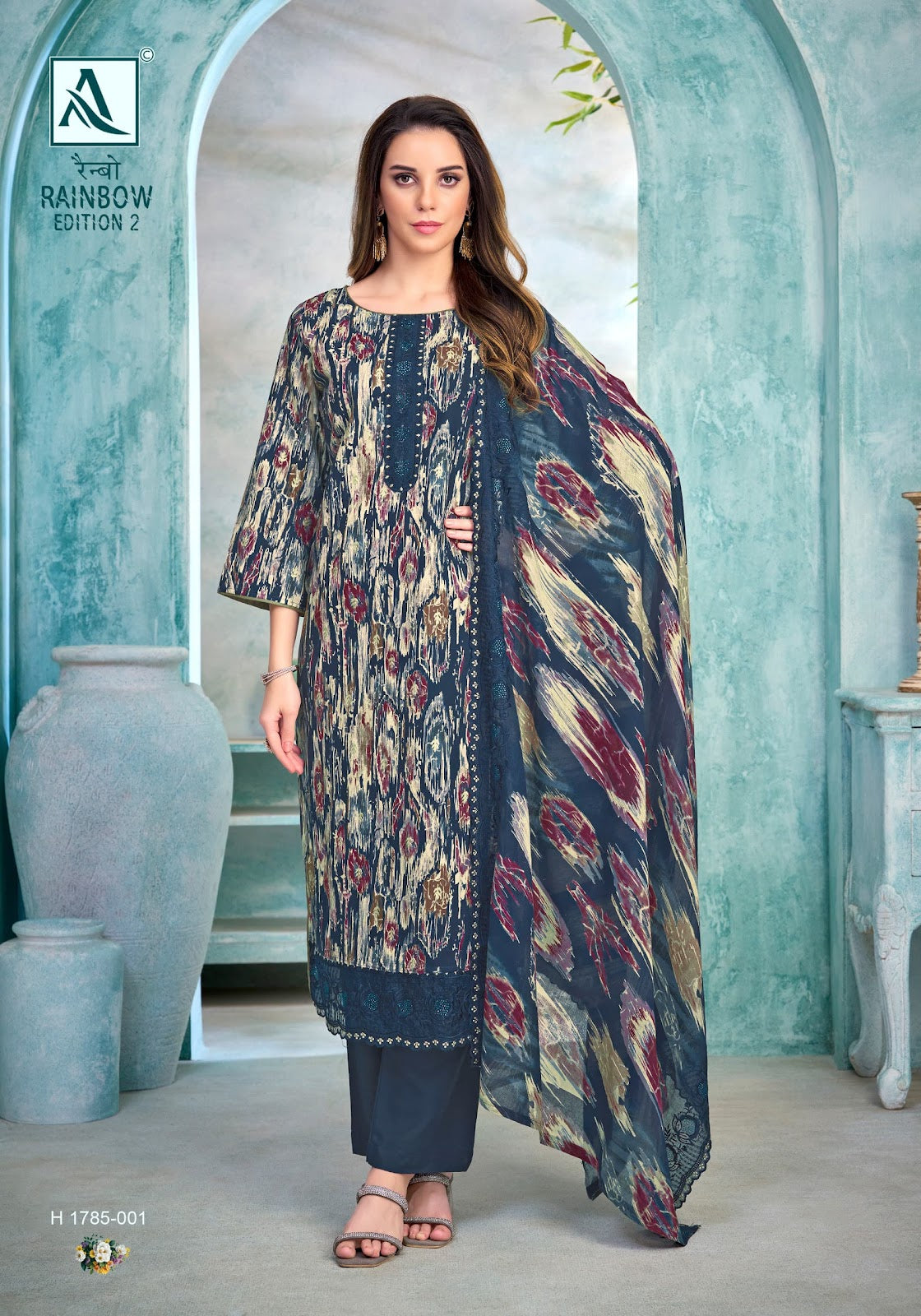 Rainbow Edition 2 Alok Cambric Cotton Karachi Salwar Suits Manufacturer India