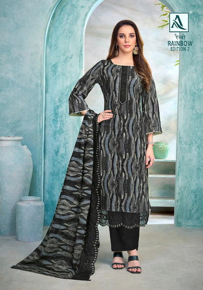 Rainbow Edition 2 Alok Cambric Cotton Karachi Salwar Suits Manufacturer India