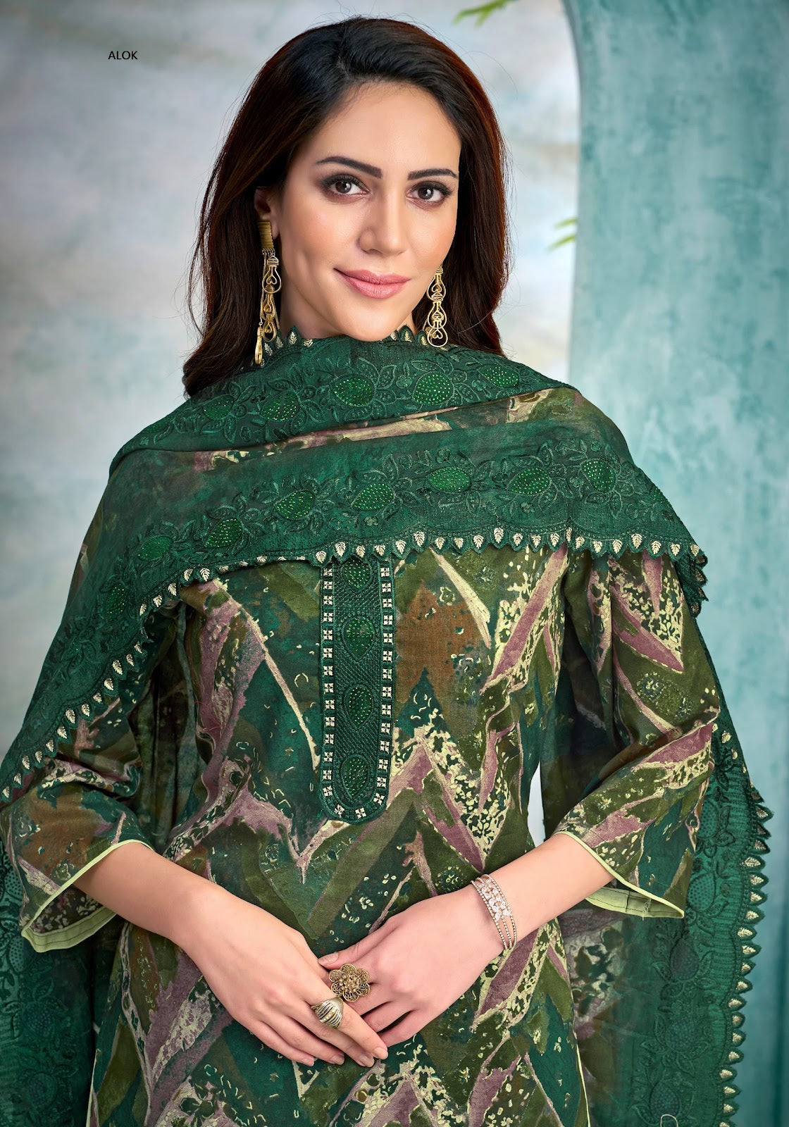 Rainbow Edition 2 Alok Cambric Cotton Karachi Salwar Suits Manufacturer India