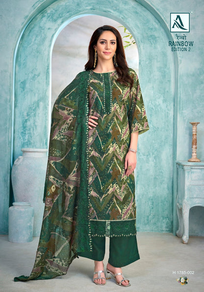 Rainbow Edition 2 Alok Cambric Cotton Karachi Salwar Suits Manufacturer India