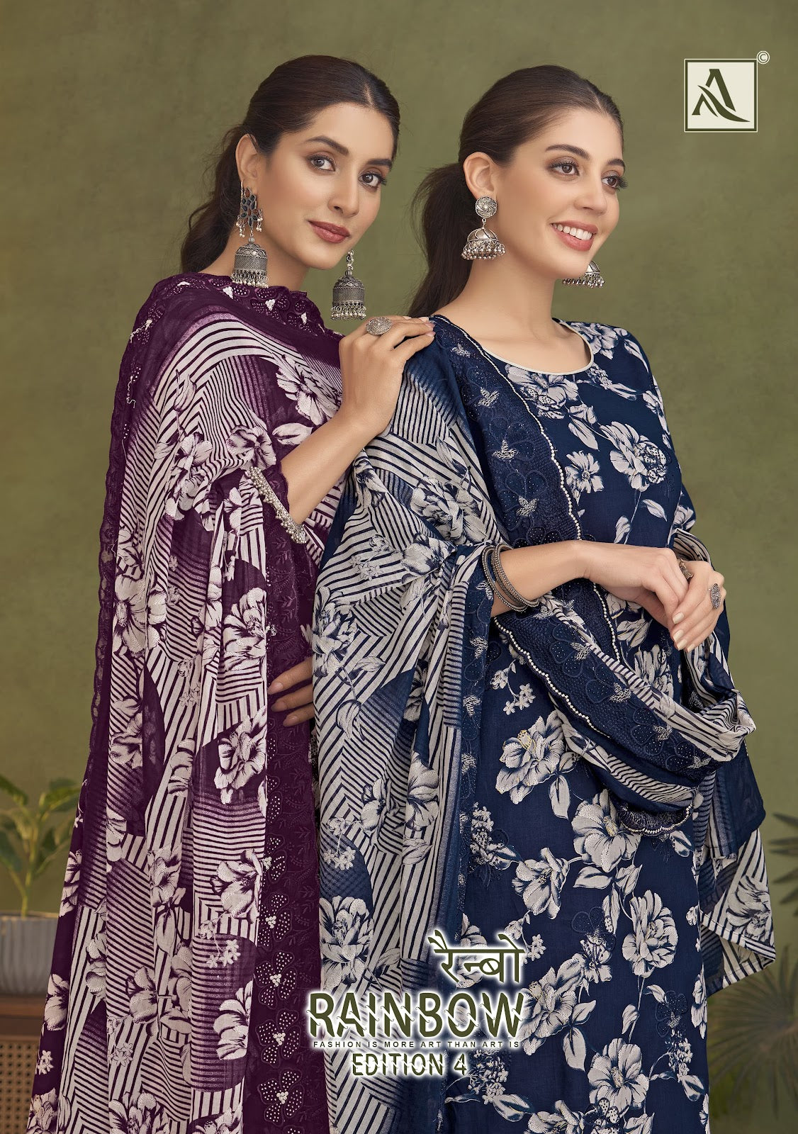 Rainbow Edition 4 Alok Cotton Karachi Salwar Suits Manufacturer Ahmedabad