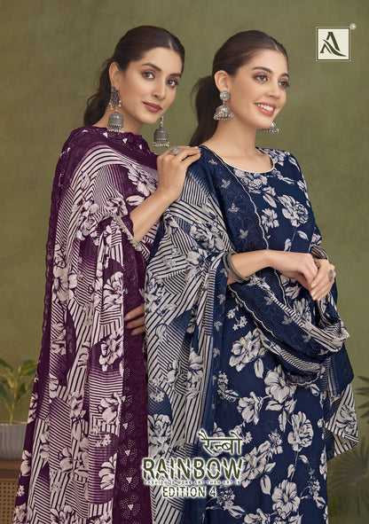 Rainbow Edition 4 Alok Cotton Karachi Salwar Suits Manufacturer Ahmedabad