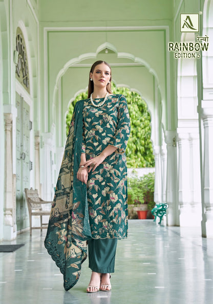 Rainbow Edition 5 Alok Cambric Cotton Karachi Salwar Suits Wholesaler India