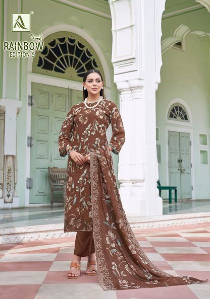 Rainbow Edition 5 Alok Cambric Cotton Karachi Salwar Suits Wholesaler India