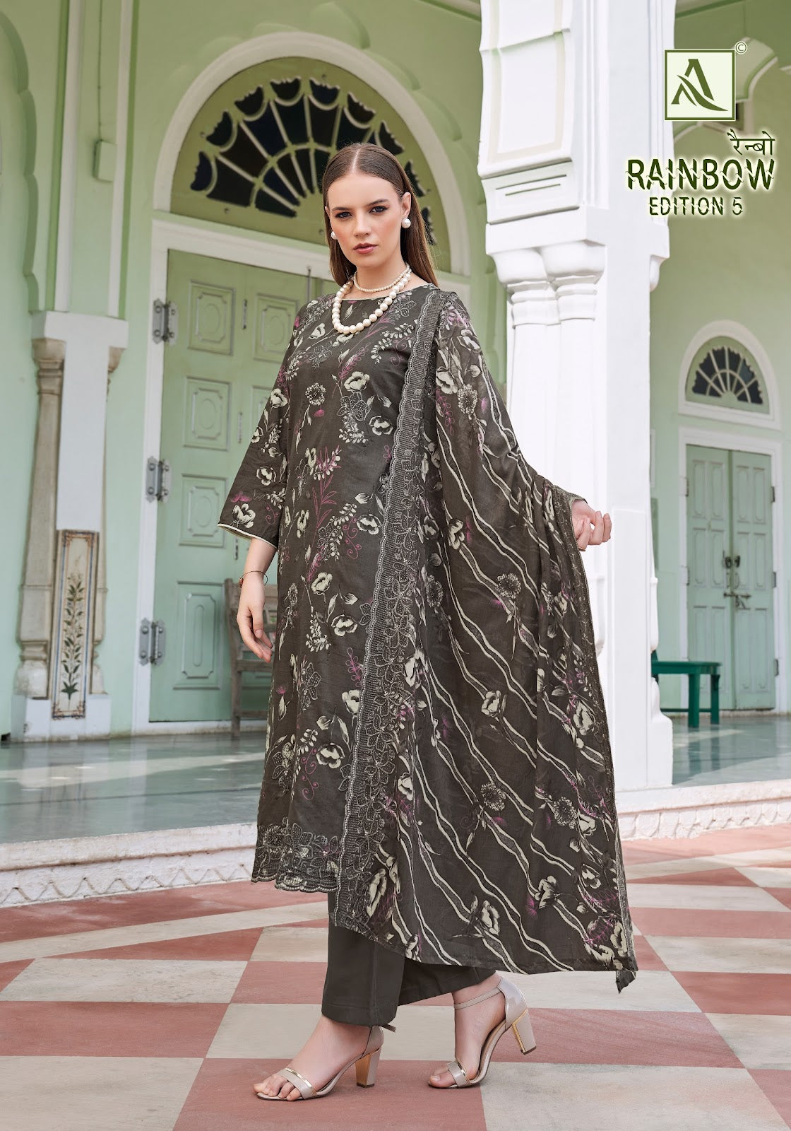 Rainbow Edition 5 Alok Cambric Cotton Karachi Salwar Suits Wholesaler India