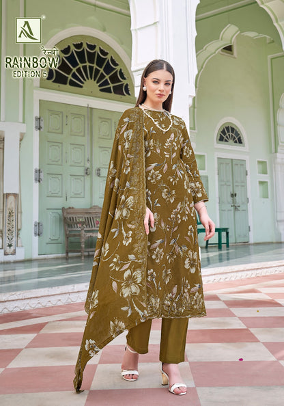 Rainbow Edition 5 Alok Cambric Cotton Karachi Salwar Suits Wholesaler India