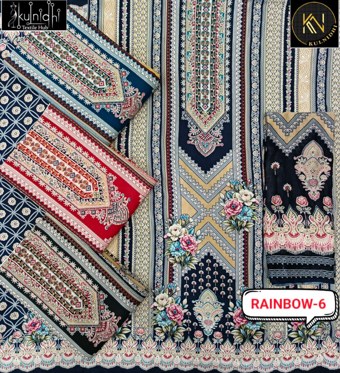 Rainbow Kulnidhi Viscose Reyon Salwar Suits Manufacturer Ahmedabad