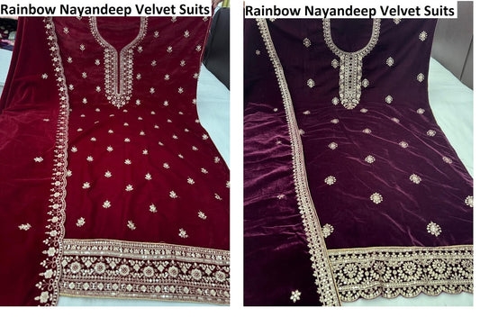 Rainbow Nayandeep Velvet Suits Wholesaler Ahmedabad