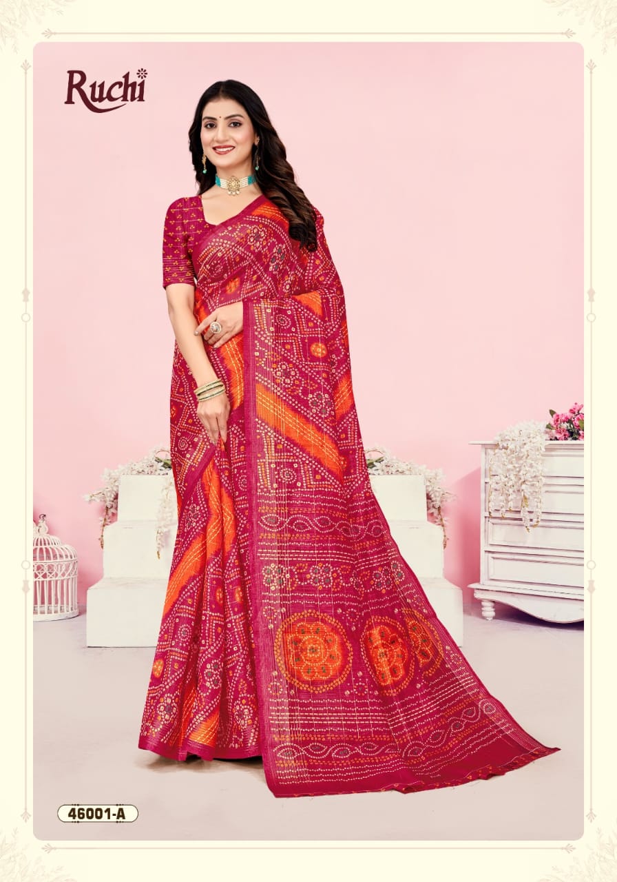 Rainbow Silk 2 Ruchi Linen Silk Sarees Manufacturer Gujarat